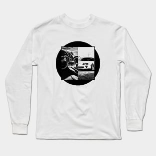 TOYOTA SUPRA MK4 Black 'N White 5 Long Sleeve T-Shirt